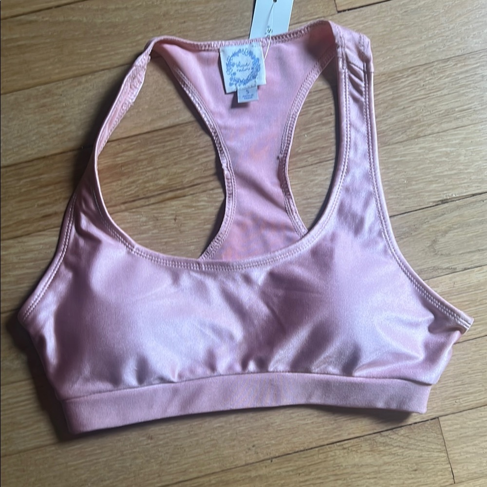 Francesca's blush pink Racerback Sports Bra, S